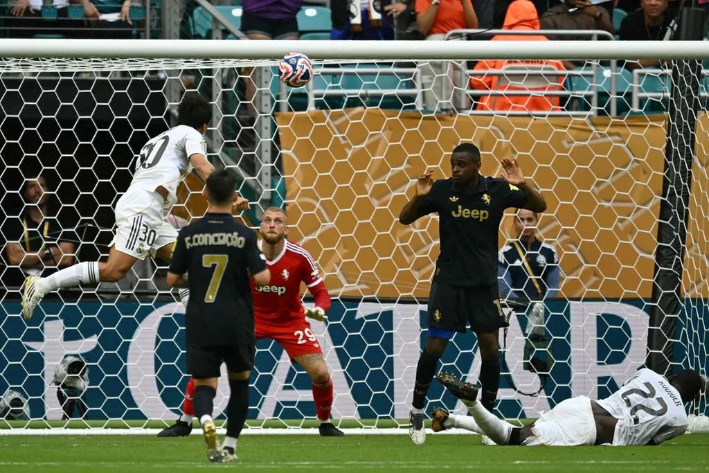Gonzalo Garcia Bersinar, Real Madrid Tumbangkan Juventus 1-0