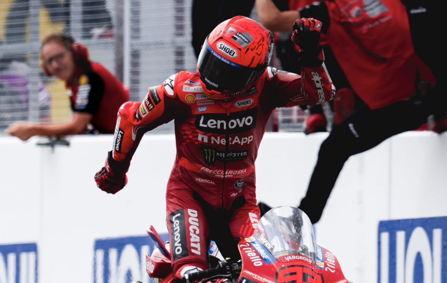 Marquez Raih Kemenangan Ke-7, Viral dengan Aksi “Aura Farming” di MotoGP Jerman
